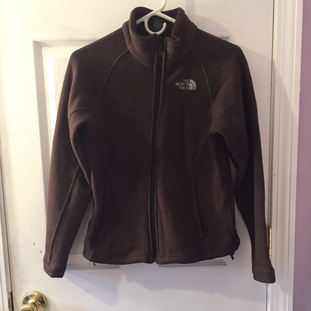 Brown north face fleece